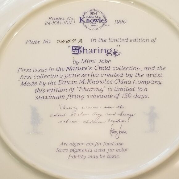 Sharing plate vintage Bradford Exchange collection with coa and original box - Picture 3 of 9